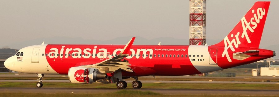 Самолёт Airbus A320-200 авиакомпании AirAsia