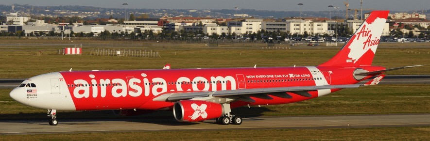 Широкофюзеляжный Airbus A330 в ливрее AirAsia X
